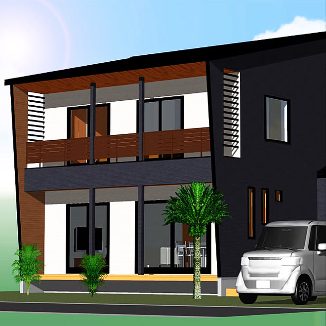 西海岸 間取り図 西海岸テイスト カリフォルニア工務店 ヤシの木 などのインテリア実例 19 03 25 15 09 52 Roomclip ルームクリップ