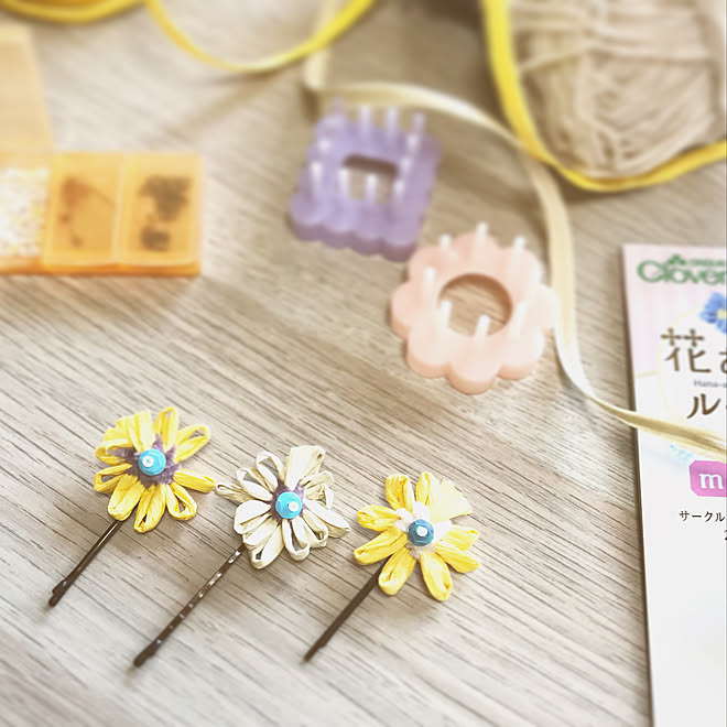 机 ハンドメイド雑貨 ハンドメイドのある暮らし 花あみルーム Mini クロバー株式会社 などのインテリア実例 18 08 15 13 06 10 Roomclip ルームクリップ