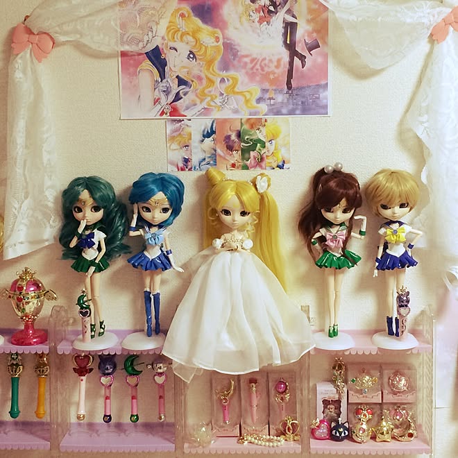 ベッド周り セーラームーン プーリップ ゆめかわいい 可愛い などのインテリア実例 17 04 24 18 19 03 Roomclip ルームクリップ