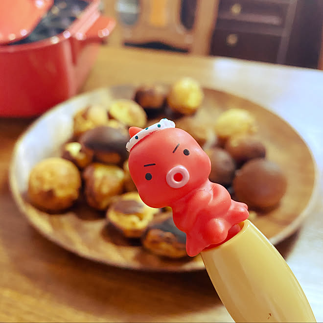 こどもクッキング Hm アメリカンドッグ ブランチタイム たこ焼き器アレンジメニュー などのインテリア実例 12 05 13 42 40 Roomclip ルームクリップ