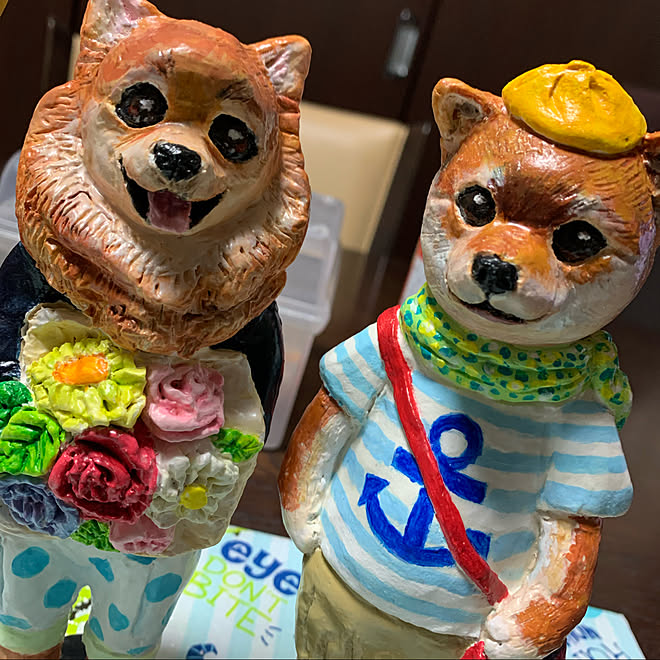 紙粘土 凝り性 すいませんが もう部屋じゃない ハンドメイド 犬部屋 などのインテリア実例 22 08 12 23 26 55 Roomclip ルームクリップ