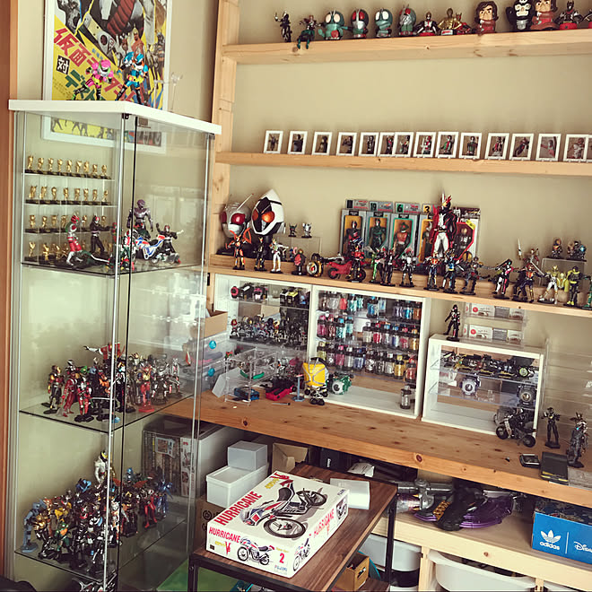 コレクションケース 造作棚 Diy 棚のインテリア実例 22 02 04 08 53 33 Roomclip ルームクリップ