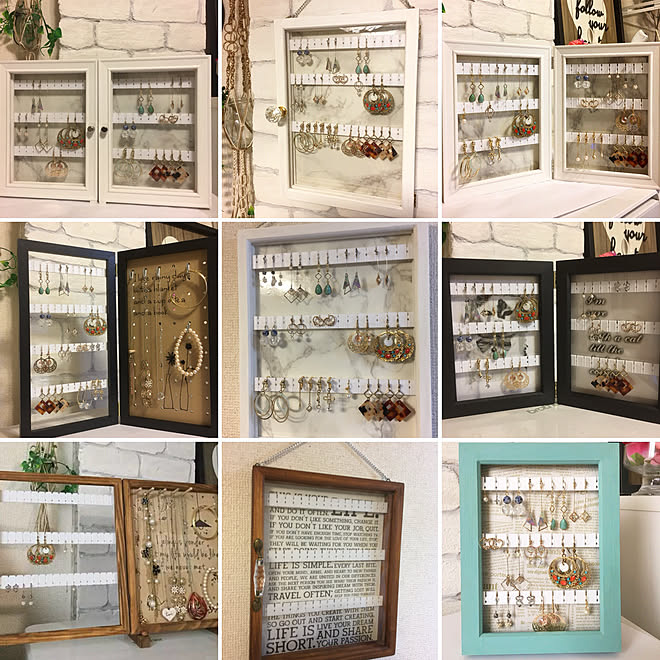 部屋全体 ピアス収納 Minne ひさびさの投稿 ピアススタンドdiy などのインテリア実例 19 01 13 00 57 17 Roomclip ルームクリップ