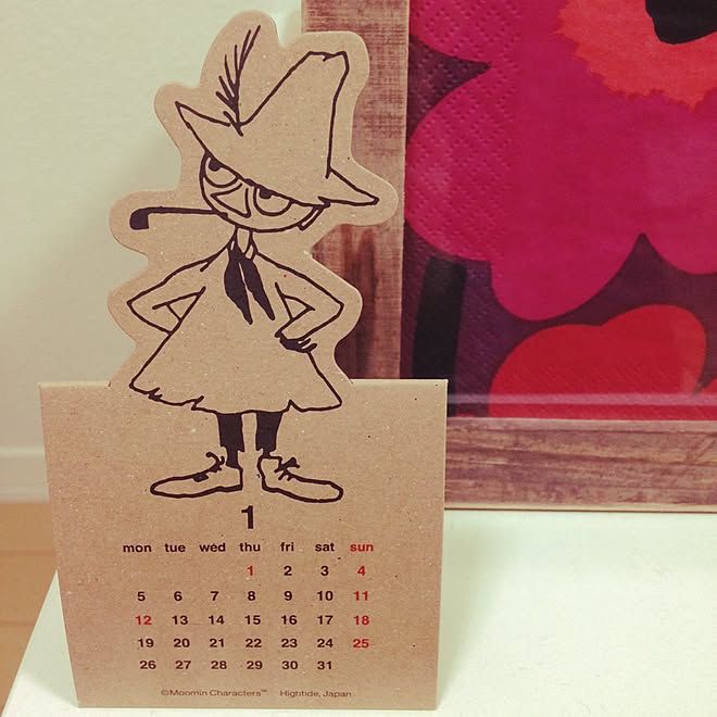 机 カレンダー ムーミン スナフキン マリメッコのインテリア実例 15 01 06 19 49 14 Roomclip ルームクリップ