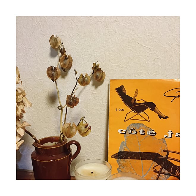 棚 黒ほおずき 雑貨 和室 ドライフラワーのインテリア実例 15 07 06 02 41 54 Roomclip ルームクリップ