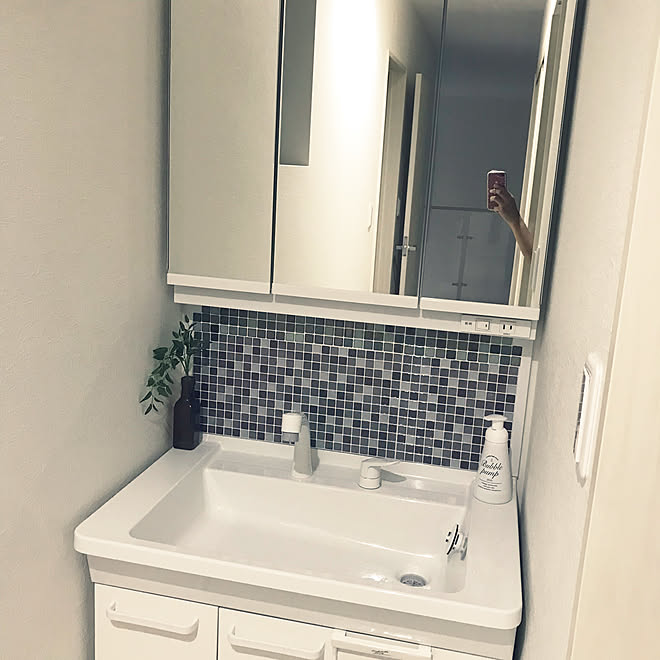 洗面台タイル Toto バス トイレのインテリア実例 19 09 11 23 11 50 Roomclip ルームクリップ