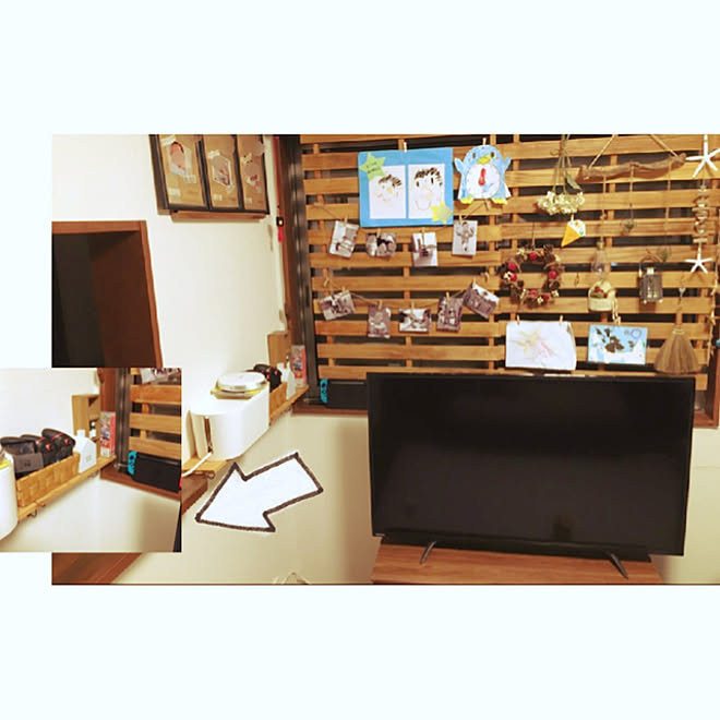 子供の作品 テレビ周り ニトリ すのこ すのこ壁掛け Nintendo Switch などのインテリア実例 08 16 01 56 26 Roomclip ルームクリップ 子供の作品 テレビ周り ニトリ すのこ すのこ壁掛け Nintendo Switch などのインテリア実例 08 16 01 56 26 Roomclip ルームクリップ