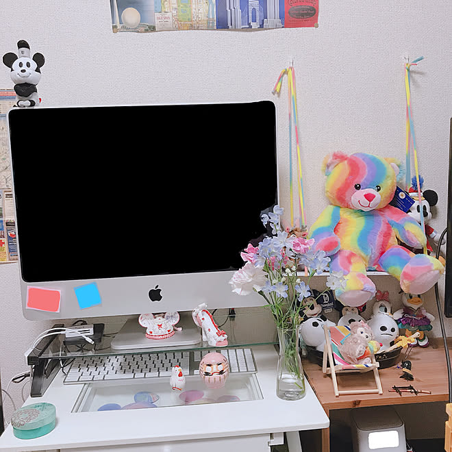 Imac ちょっこりさん デスク周り ディズニー好きのお部屋 ディズニー などのインテリア実例 05 05 17 09 57 Roomclip ルームクリップ