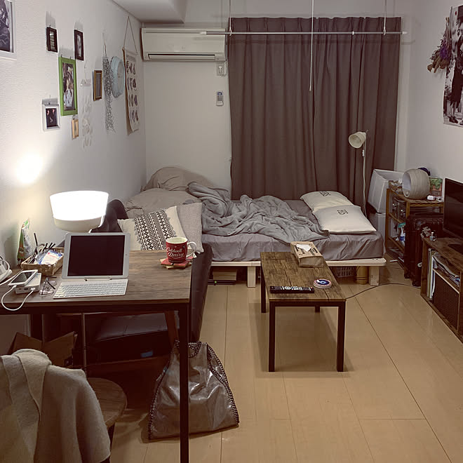 ナチュラル カーテン 一人暮らし カフェ風 ニトリ などのインテリア実例 19 05 22 22 06 30 Roomclip ルームクリップ