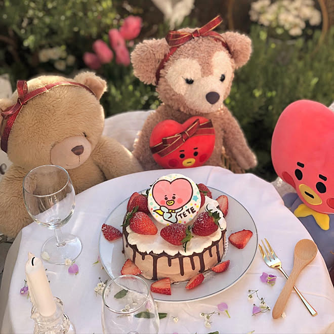 センイルケーキ コーディネート サリュ ディスプレイ Bt21 などのインテリア実例 21 12 30 26 03 Roomclip ルームクリップ
