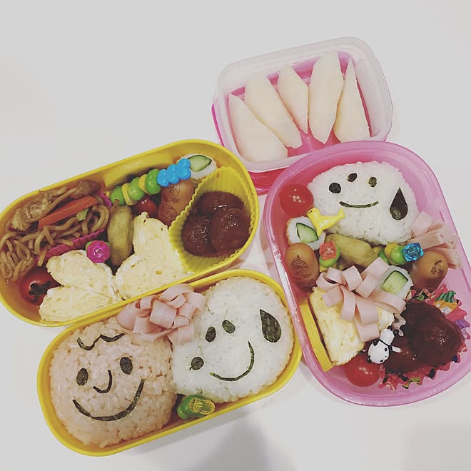 キッチン チャーリーブラウン スヌーピー キャラ弁 手作り などのインテリア実例 16 01 04 11 48 19 Roomclip ルームクリップ