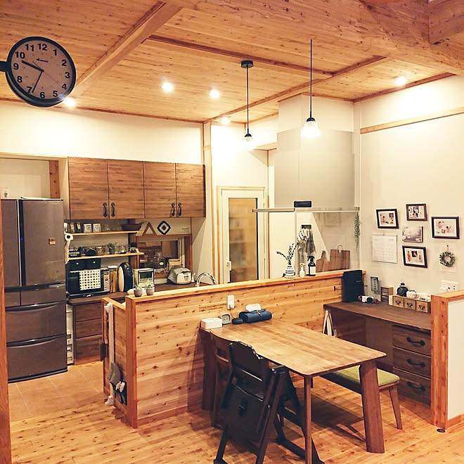 キッチン ナチュラルインテリア 木の家 木のぬくもり 鍋敷き 三角形 木製 などのインテリア実例 18 07 02 21 48 08 Roomclip ルームクリップ