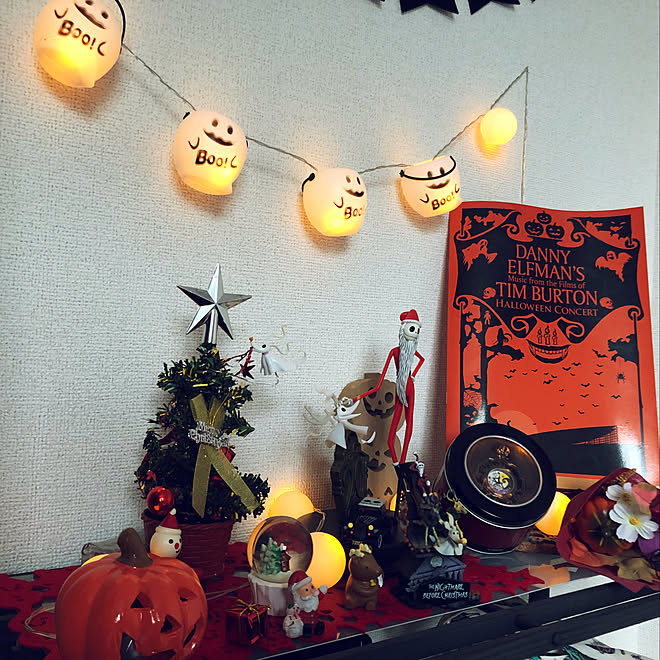 ベッド周り ナイトメア ビフォア クリスマス ディズニー ハロウィン ダイソー などのインテリア実例 18 09 16 12 30 55 Roomclip ルームクリップ