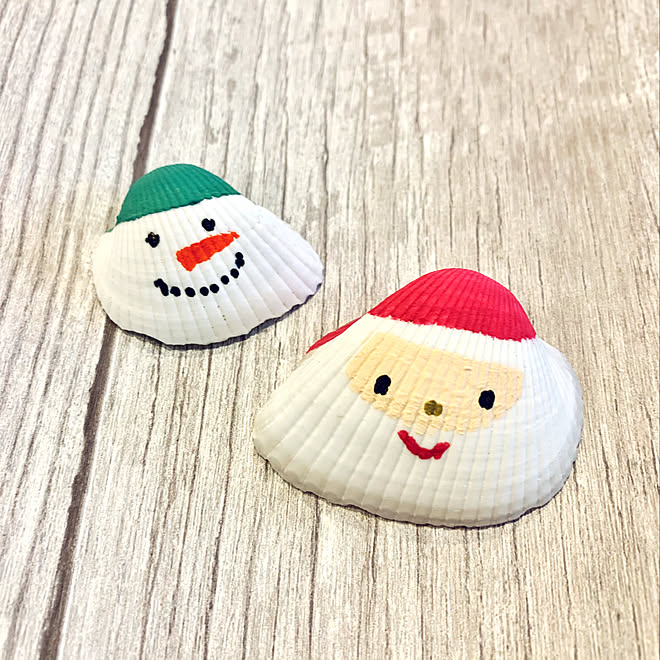 貝殻アート手作り 貝殻アート 貝殻インテリア クリスマス クリスマス雑貨 などのインテリア実例 11 03 10 06 40 Roomclip ルームクリップ
