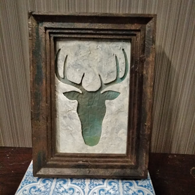 アンティーク風 写真立て ダイソー トナカイのインテリア実例 18 11 25 16 53 02 Roomclip ルームクリップ