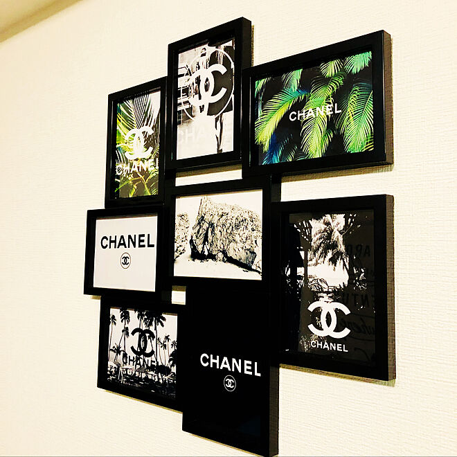 シンプル Chanel ポスター Ikea 壁 天井 Chanel などのインテリア実例 19 03 02 02 52 36 Roomclip ルームクリップ