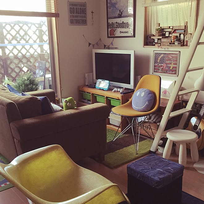 部屋全体/FKソファ/ロンハーマンが好き/カリフォルニアインテリアに憧れる/トラックファニチャー&hellip;などのインテリア実例 201604
