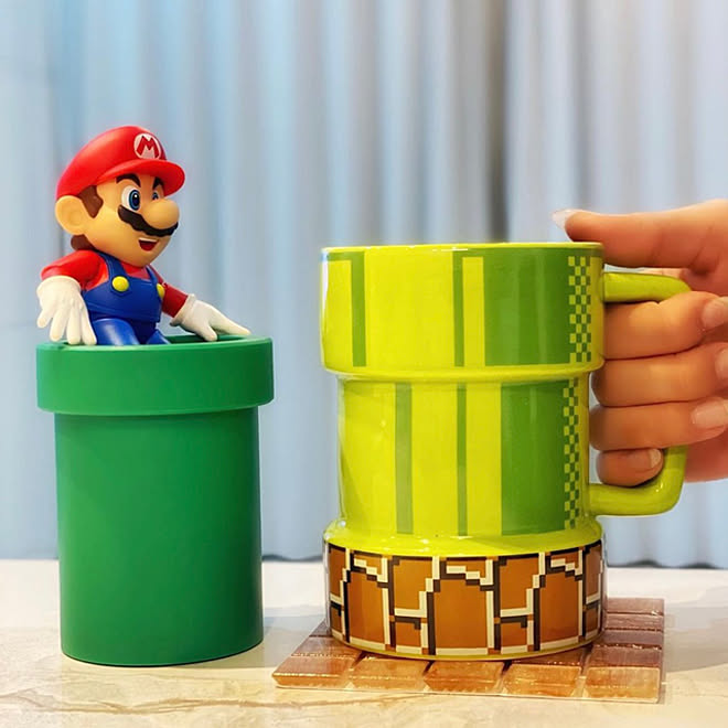 マリオの土管 コップ マグカップコレクション マグカップ大好き マグカップ などのインテリア実例 21 04 14 16 32 45 Roomclip ルームクリップ