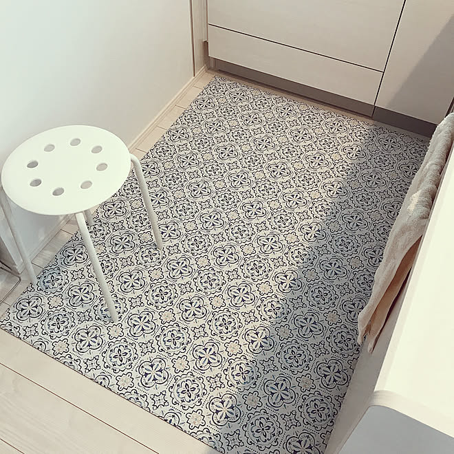 ニトリ キッチンマットはニトリ スツール キッチン キッチンマット などのインテリア実例 19 08 30 12 16 08 Roomclip ルームクリップ