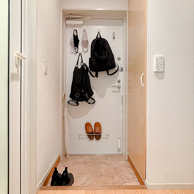 玄関収納 マグネット収納 自閉症スペクトラム 一人暮らし ミニマリスト などのインテリア実例 22 02 05 14 23 06 Roomclip ルームクリップ