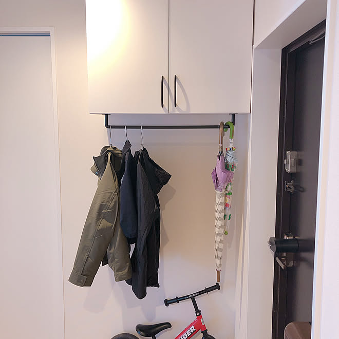 コート掛け 靴箱 コートハンガー リノベーション 事例 リノベ などのインテリア実例 10 25 15 32 42 Roomclip ルームクリップ