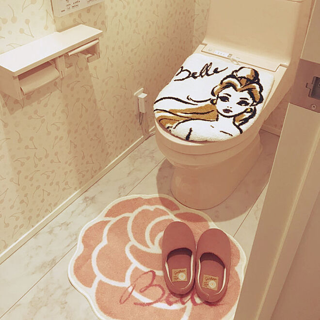 さくらんぼ キュート ディズニープリンセス ピンク バス トイレのインテリア実例 21 04 05 19 28 31 Roomclip ルームクリップ