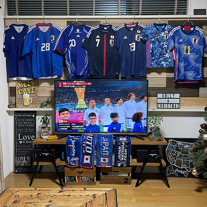 早起き 日本代表 ワールドカップ サッカー観戦 サッカー日本代表応援部 などのインテリア実例 22 12 02 04 16 27 Roomclip ルームクリップ