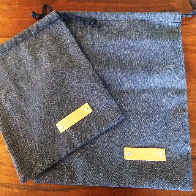 ダイソー 巾着袋 デニム素材のインテリア実例 15 02 13 16 23 Roomclip ルームクリップ