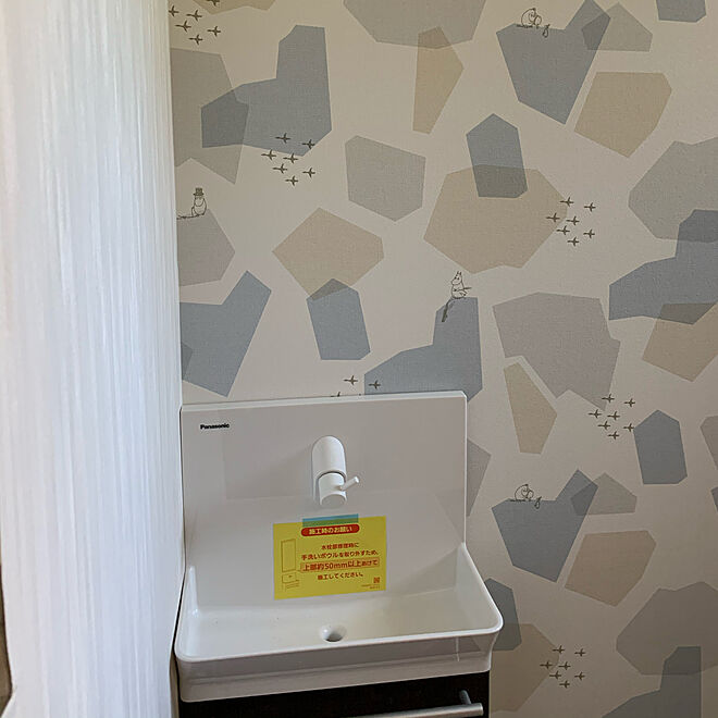壁紙 クロス サンゲツ バス トイレのインテリア実例 06 11 07 24 22 Roomclip ルームクリップ