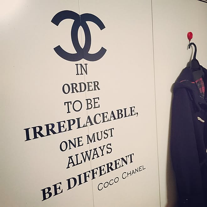 Wall Sticker ウォールステッカー Chanel クローゼットの扉 Closet などのインテリア実例 15 04 09 21 38 53 Roomclip ルームクリップ