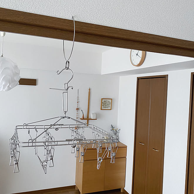 ステンレス セリア かもいフック かもいハンガー 北欧 などのインテリア実例 09 24 16 34 52 Roomclip ルームクリップ