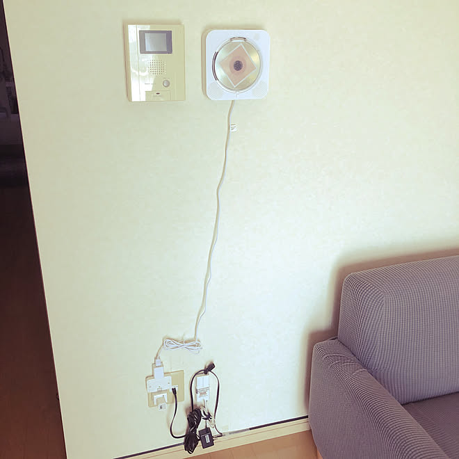 配線 壁掛けcdプレーヤー 一人暮らし 賃貸 壁 天井のインテリア実例 10 11 13 50 57 Roomclip ルームクリップ