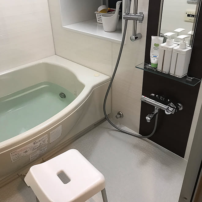 シャンプーボトルじか置きしたくない/ハウスクリーニング終了/お風呂/バス/トイレのインテリア実例 - 2019-09-21 15:41:55