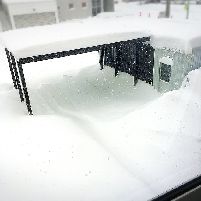 玄関 入り口 ガレージ カーポート 雪国の暮らし 雪のインテリア実例 18 01 07 11 04 23 Roomclip ルームクリップ