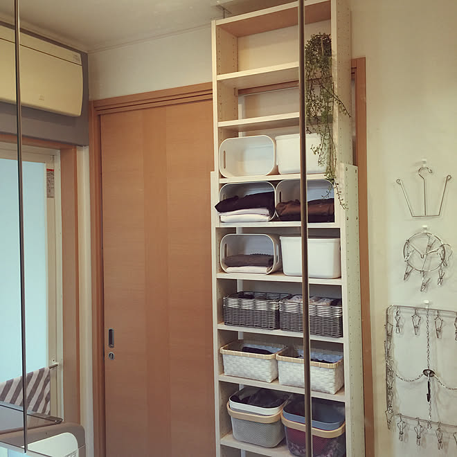 バス トイレ 収納 洗面所 地震対策 突っ張り棚 などのインテリア実例 19 01 06 01 25 22 Roomclip ルームクリップ