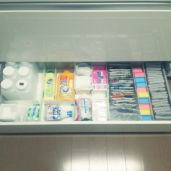 キッチン 消耗品 ストック 収納 ダスター などのインテリア実例 18 10 18 24 03 Roomclip ルームクリップ