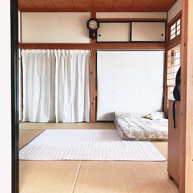 床の間 クローゼット ソファベッド ロールカーテン カーテン リフォーム などのインテリア実例 21 02 07 21 49 11 Roomclip ルームクリップ