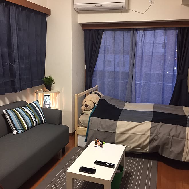 部屋全体/男の1人暮らし部屋/一人暮らし/ニトリ/IKEA&hellip;などのインテリア実例 20170401 165510