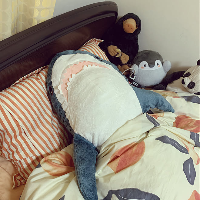 イケアのサメ ぬいぐるみ ベッド Ikeaのインテリア実例 06 14 16 55 Roomclip ルームクリップ