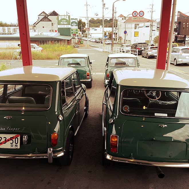 玄関 入り口 ミニクーパー ローバーミニ ガレージ クラシックカー などのインテリア実例 15 12 22 23 48 33 Roomclip ルームクリップ