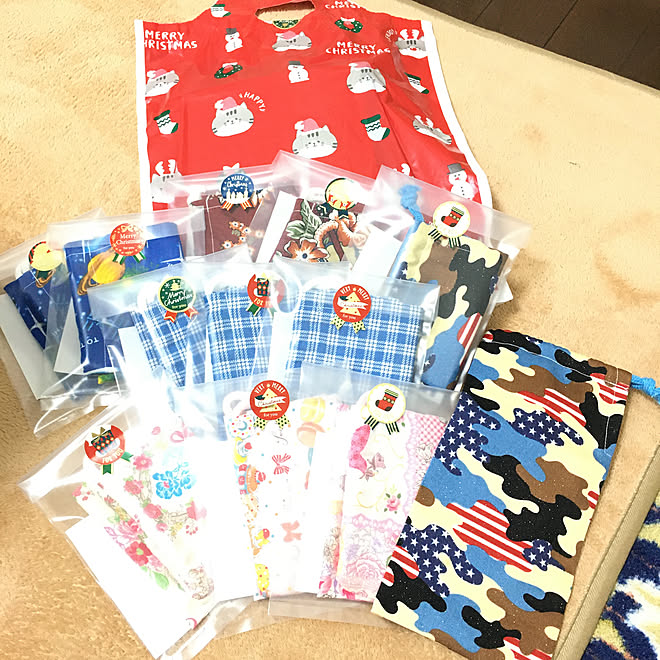 プレゼント クリスマス会 お箸袋手作り ハンドメイド クリスマス などのインテリア実例 12 06 23 29 51 Roomclip ルームクリップ