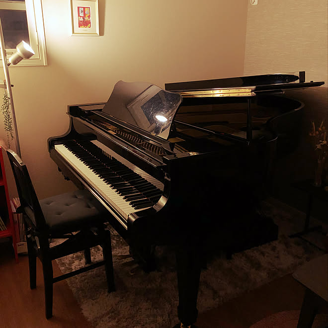 部屋全体 楽器のある部屋 ピアノ 絵画 グランドピアノ などのインテリア実例 18 03 30 18 22 38 Roomclip ルームクリップ