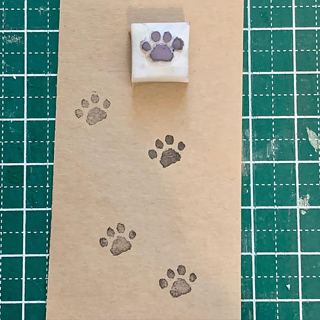 猫の日 肉球スタンプ 肉球 猫モチーフ 自作スタンプ などのインテリア実例 22 02 22 23 09 32 Roomclip ルームクリップ