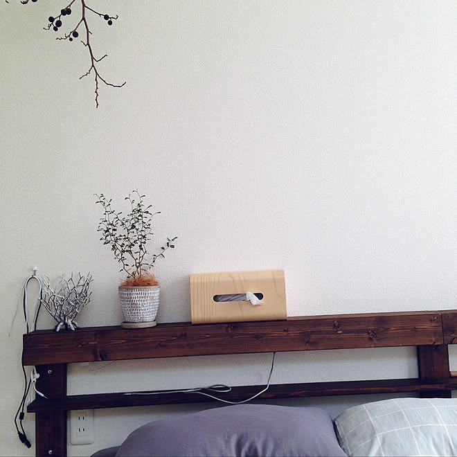 充電ステーション 寝室 ベッドの棚 Diy 北欧 などのインテリア実例 03 08 19 39 06 Roomclip ルームクリップ
