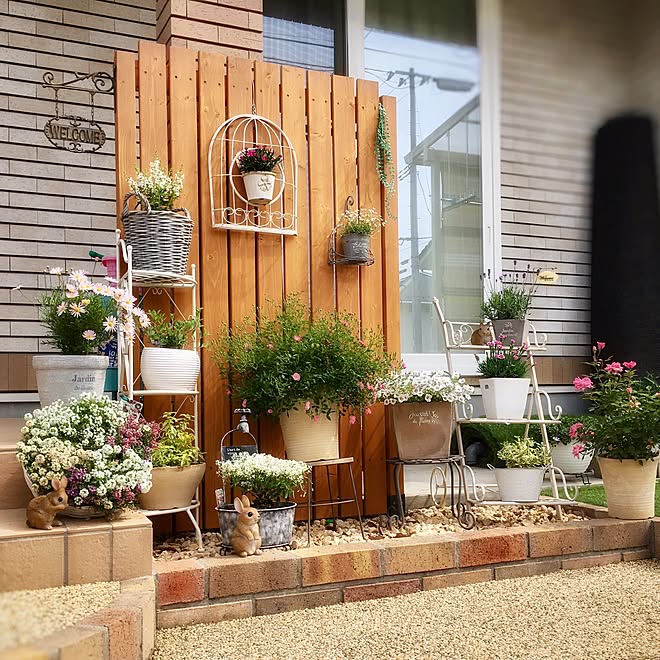 カインズホーム パーテーションdiy 玄関 入り口 カインズ ガーデンスペース などのインテリア実例 17 05 31 33 36 Roomclip ルームクリップ