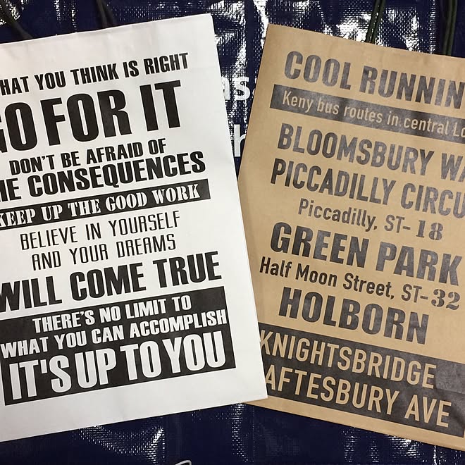 リビング/モノクロ/モノトーン/紙袋/100均...などのインテリア実例 - 2016-06-26 22:35:18