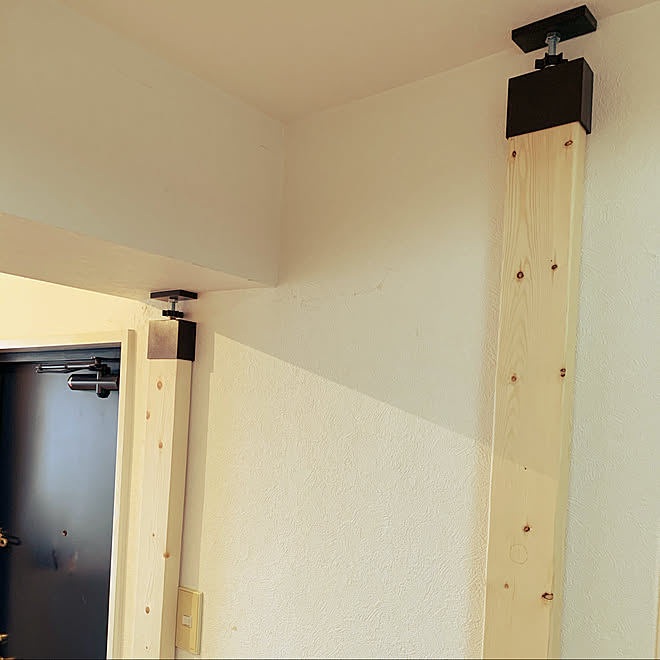 2×4材でDIY/ラブリコ/古い賃貸/DIY/ナチュラル...などのインテリア ...