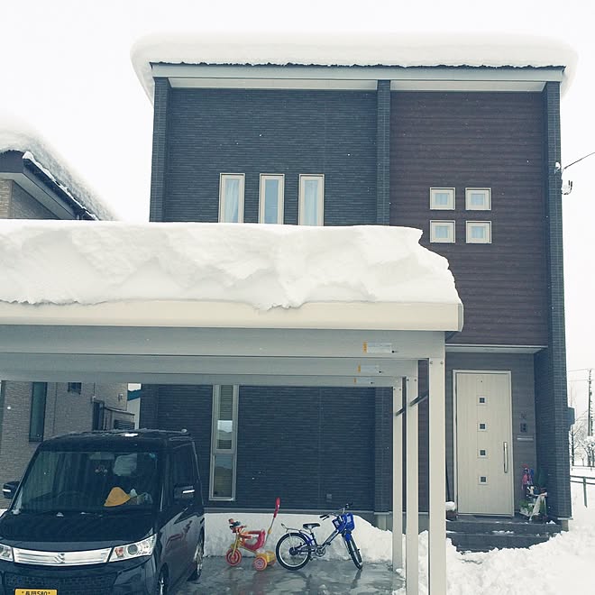 玄関 入り口 外観 雪 せつない 雪国 などのインテリア実例 14 12 16 08 49 37 Roomclip ルームクリップ