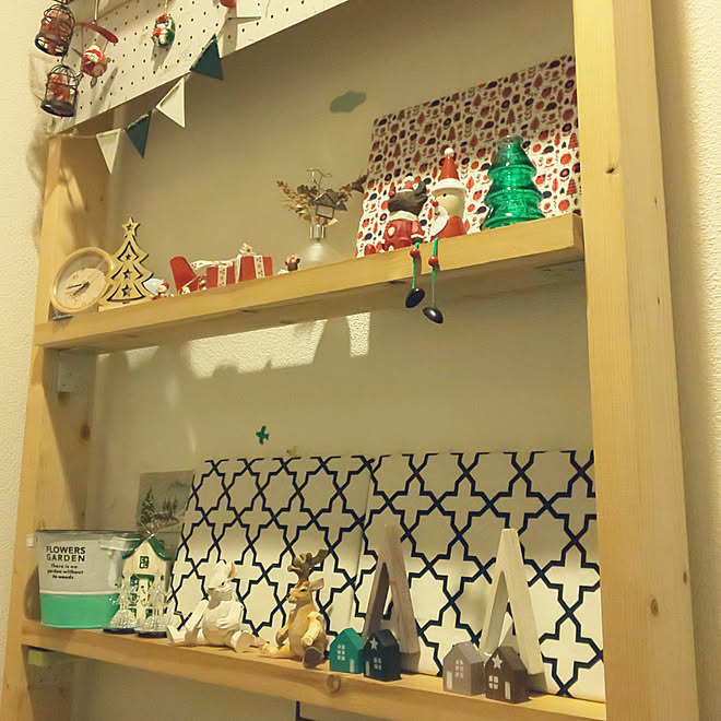 玄関/入り口/ファブリックパネル手作り/かわいいもの♡/クリスマスディスプレイ/雑貨好き...などのインテリア実例 - 2019-11-05 19:46:43