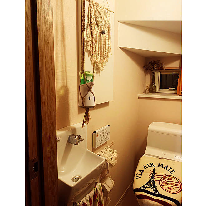 ダイソー/ナチュラル/ハンドメイド/カフェ風/バス/トイレのインテリア実例 - 2019-09-20 21:05:51
